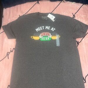 FRIENDS Gray 'Meet Me At Central Perk' Graphic Tee with Yellow & Green Logo